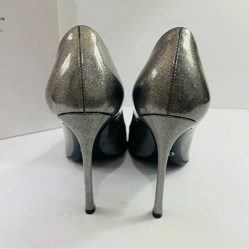 Dior Essence Women's Shimmering Silver Heels